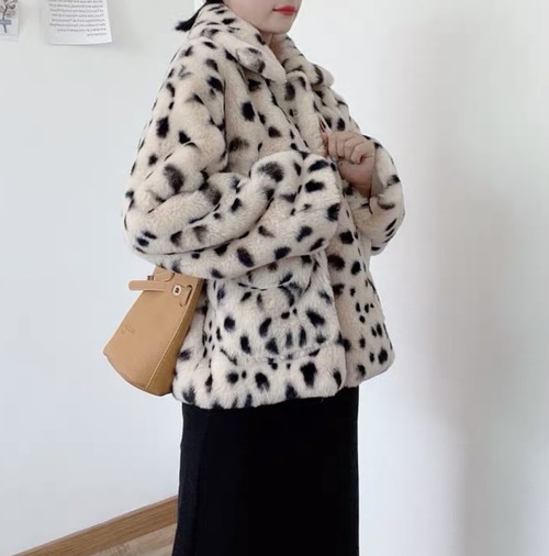 dalmatian fur coat dalmatian fur coat