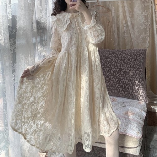 vintage full laec dress vintage full laec dress