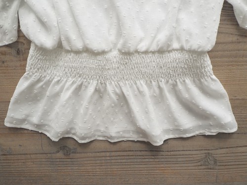 ドットシフォンブラウス Tesorobaby