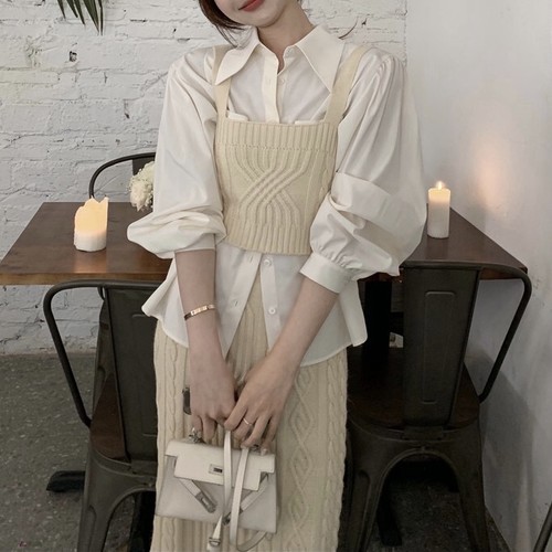 knit camisole set up + shirt 2c's knit camisole set up + shirt 2c's