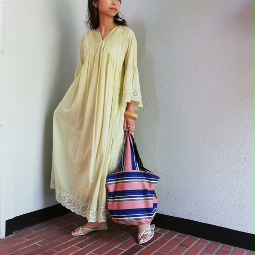 ≪再入荷≫THIS IS MY HAPPY THINGS (Cotton Voile×Leverse Laceワンピース) ≪再入荷≫THIS IS MY HAPPY THINGS (Cotton Voile×Leverse Laceワンピース)