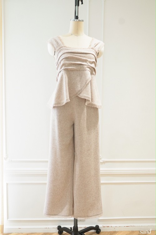 クーポン利用で50%OFF> to lip Her Tweed Set Summer Fringed