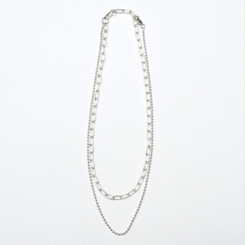 20/80(STERLING SILVER DOUBLE CHAIN NECKLACE) 20/80(STERLING SILVER DOUBLE CHAIN NECKLACE)