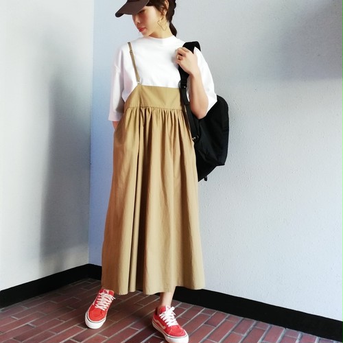 《再々入荷》THIS IS MY HAPPY THINGS (サスペンダーギャザーワンピース) 《再々入荷》THIS IS MY HAPPY THINGS (サスペンダーギャザーワンピース)