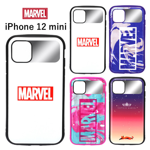 Iphone12mini マーベル ハイブリッド タフ ケース カバー ソフト ソフトケース ハード ハードケース キャラクター 耐衝撃 耐振動 背面 ミラー ロゴ キャプテンマーベル グース ネコ アイフォン トゥエルブ ミニ Iphone 12 Mini 5 4inch スマホカバー スマホケース S Pg