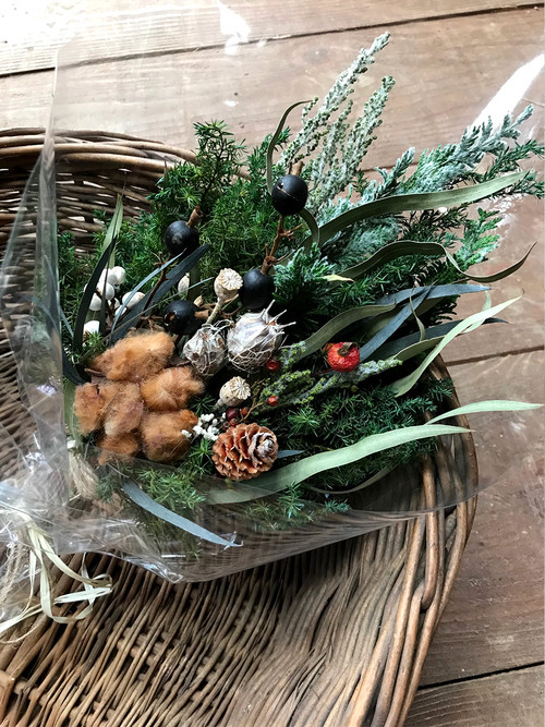 Maison de Amelie クリスマススワッグB ふわふわグリーン Maison de Amelie クリスマススワッグB ふわふわグリーン