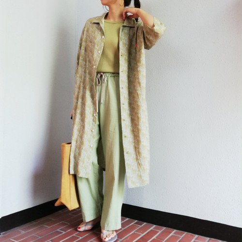 UNIVERSAL OVERALL(PAISLEY OPEN COLLAR SHIRT DRESS ) UNIVERSAL OVERALL(PAISLEY OPEN COLLAR SHIRT DRESS )