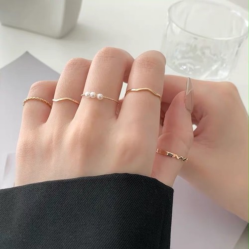 gold ring 5set gold ring 5set