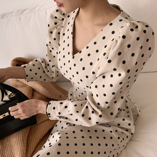 コーデュロイvネックワンピース G42 パーティードレス 二次会 結婚式 ウェディング 卒業式 披露宴 同窓会 演奏会 発表会 お呼ばれ 女子会 社会人 Ol ワンピースドレス デイリー 普段着 カジュアル 上品 ワンピース 2点セット 上下セット セット ドット コーデュロイ V