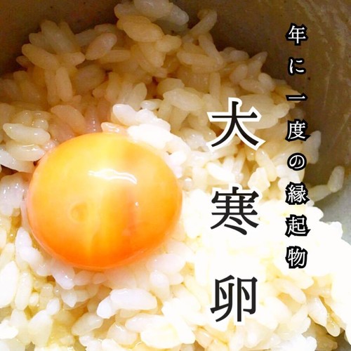 【年に一度の縁起物】大寒卵　4パック入り