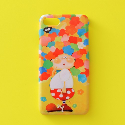 送料無料 スマホケース スマホカバー Iphone Galaxy Xperia ほぼ全機種対応 イラストが可愛い テーマ 花 女の子 カラフル オリジナルスマホケース Marupon Store