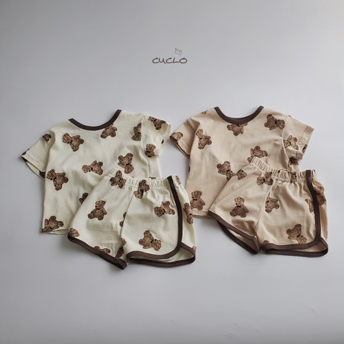 【即納】ブラウンベアTセットアップ oottbebe 【即納】ブラウンベアTセットアップ oottbebe
