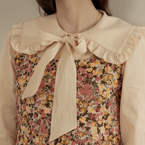 sailor collar cream ribbon blouse sailor collar cream ribbon blouse