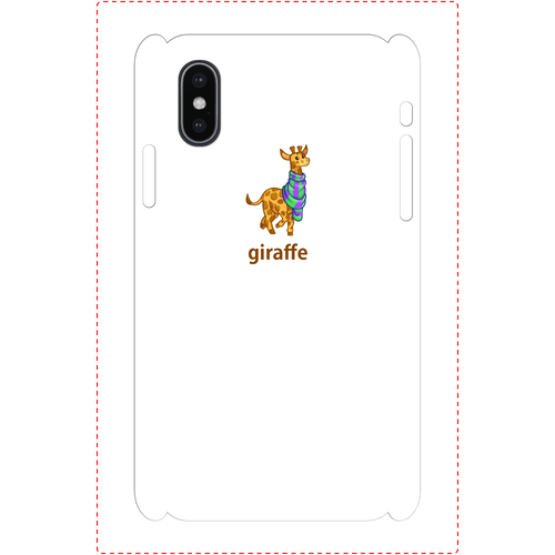 Iphoneケース スマホケース 動物 イラスト 安い シンプル 白 タイトル キリンくん Xperia エクスペリア ケース おしゃれでかわいい Iphoneケース スマホケース Tシャツ かっこいいイラストのクリエイターグッズ販売 雑貨屋アリうさ