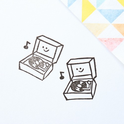 〈はんこ〉昔懐かし、レコードちゃん 〈はんこ〉昔懐かし、レコードちゃん