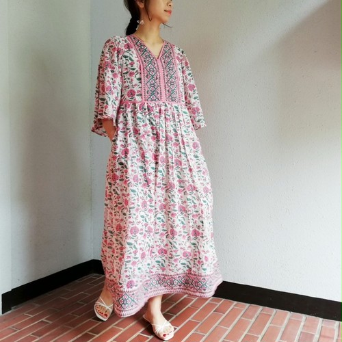 ne Quittez pas(Ethnic Print Flare Sleeve Dress) ne Quittez pas(Ethnic Print Flare Sleeve Dress)