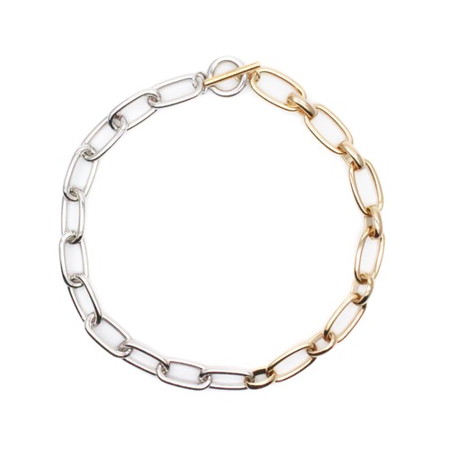 Wcolor Chain Necklace ダブルカラーチェーンネックレス Wcolor Chain Necklace ダブルカラーチェーンネックレス