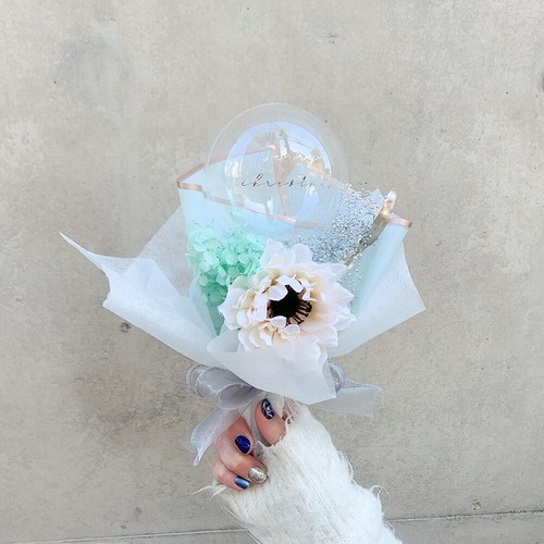 BALLOON FLOWER BOUQUET MINI - tiffany - BALLOON FLOWER BOUQUET MINI - tiffany -