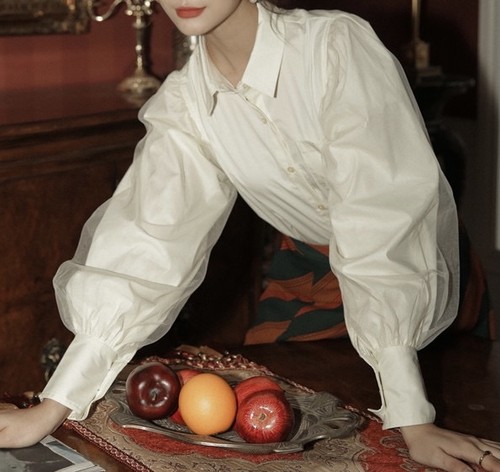 volume tulle combi blouse 2c's volume tulle combi blouse 2c's