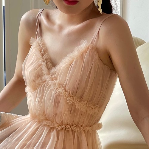 organdy frill camisole dress organdy frill camisole dress