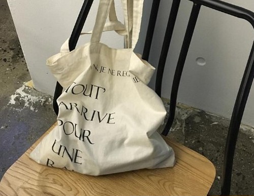 トートバッグ 肩掛け ロゴ入り 布生地 折り畳み カバン ショッピングバッグ エコバッグ 買い物バッグ レディース 秋冬 Ladiesfashion Kandk