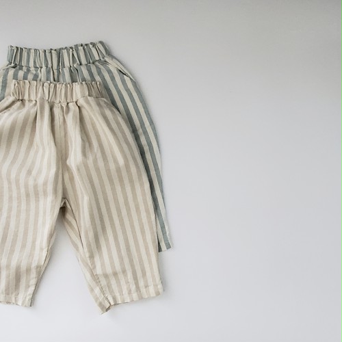 【即納】stripeコットンパンツ Hyvaa 【即納】stripeコットンパンツ Hyvaa