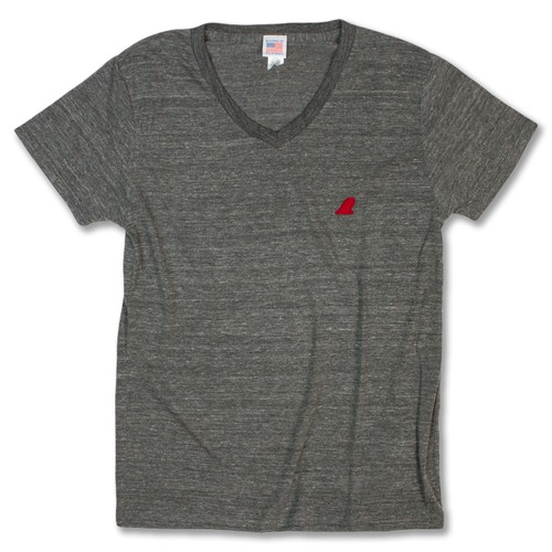RedFin V Neck Tee Fether Gray