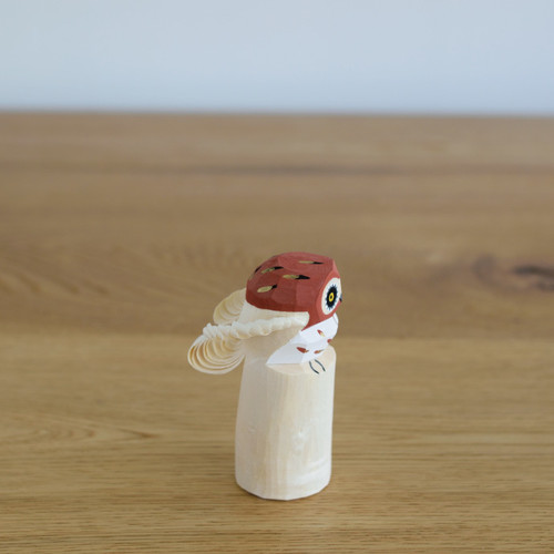 笹野一刀彫　「ふくろう」