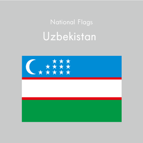 国旗ステッカー ウズベキスタン Mr Seal