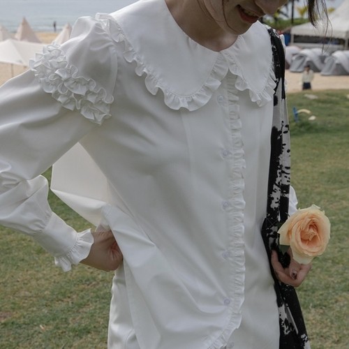 frill armband blouse 2c's frill armband blouse 2c's