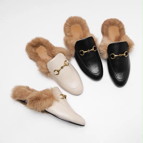 fur loafers 3c's fur loafers 3c's