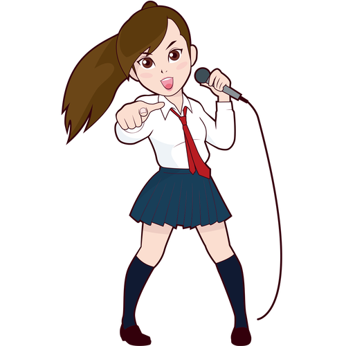 カラオケで歌う女子学生 Sozaido