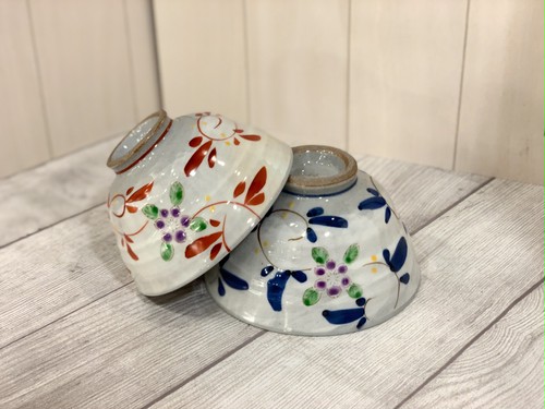 【波佐見焼】【丹山窯】唐草小花 茶碗 【波佐見焼】【丹山窯】唐草小花 茶碗