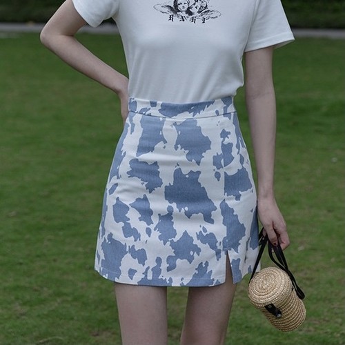 cow pattern skirt 2c's cow pattern skirt 2c's