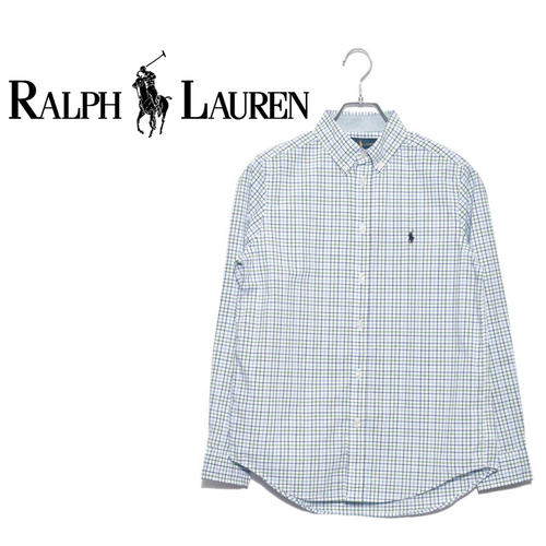 RALPH LAUREN(ラルフ・ローレン)長袖BDチェックシャツ オックスフォードシャツ RankS