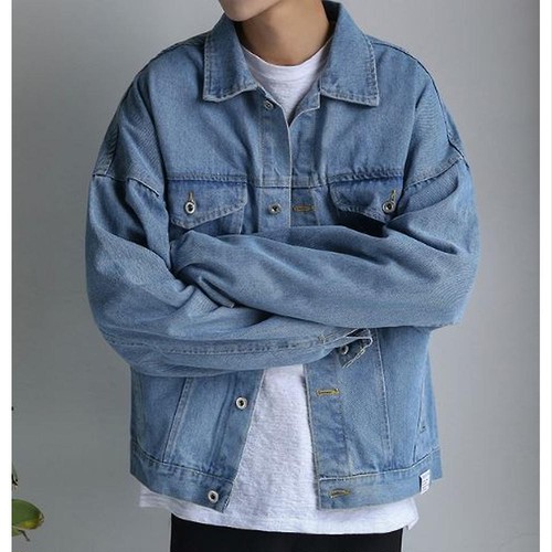 【韓国メンズファッション】送料無料 ジャケット メンズ デニム Gジャン 定番 オーバサイズ 春秋