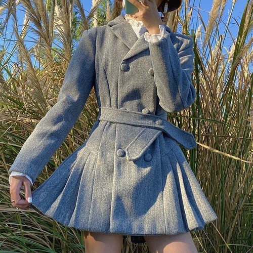 trench pleats mini one piece trench pleats mini one piece