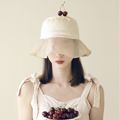 contrast sheer bucket hat 3c's contrast sheer bucket hat 3c's
