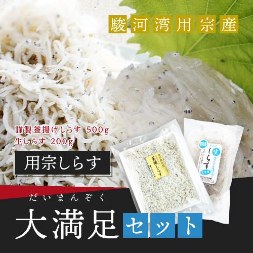 釜揚げしらす500g 生しらす0g セット 駿河湾のしらすの通販 マルナカ水産 オンラインショップ