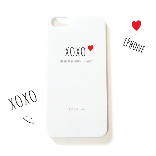手書き風英語のワードシリーズ シンプルハートのiphoneケース Xoxo M U Luv シンプル可愛いオリジナルグッズshop