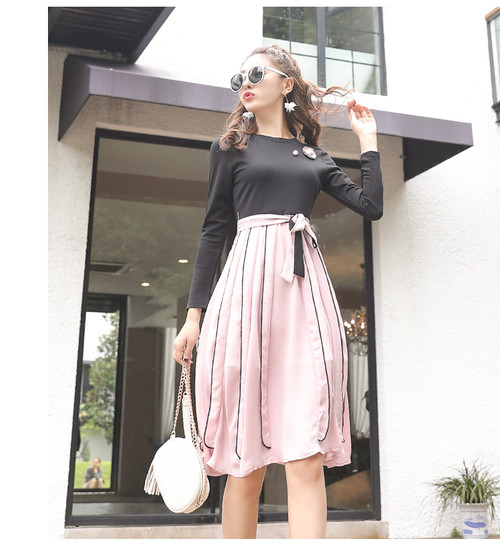 ふわふわ系必見 ラウンドカラーワンピース Pure Fragrance Style