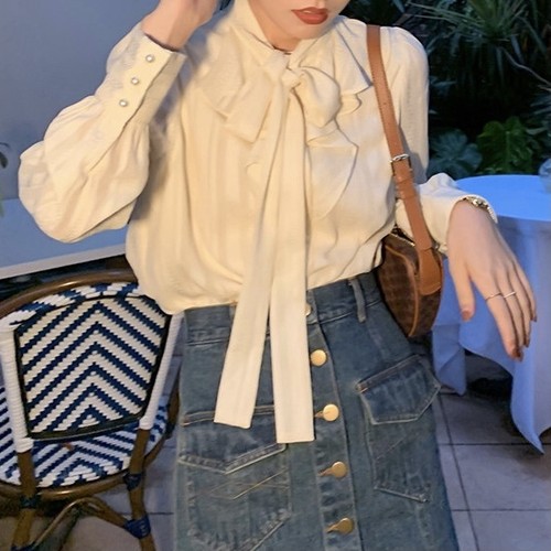 ribbon tie stripe blouse ribbon tie stripe blouse