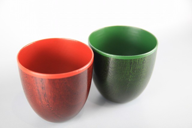 夫婦 桐のロックグラス カラー拭き漆 ツートン仕上げ ３種類 Me Mamoru 桐と見守る 私たちの暮らし