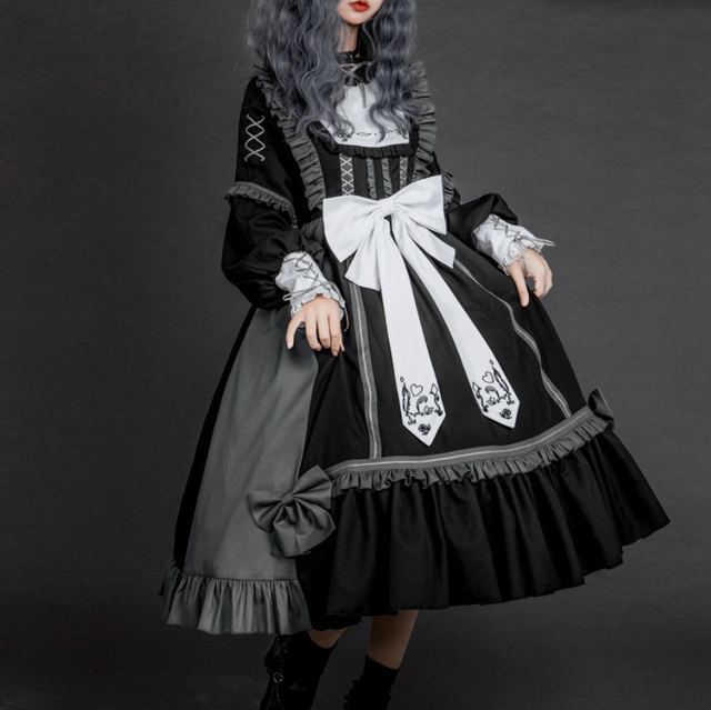 A 322 ロリータ レトロ ビクトリア ヴィンテージ ゴージャス ワンピース 少女 ゴシック ゴスロリ メイド ドレス かわいい ハロウィン コスプレ コスチューム イベント 送料無料 Coacosplay