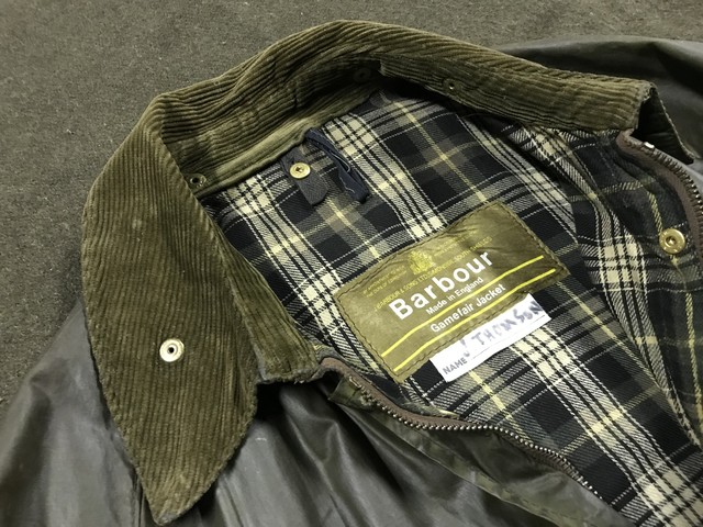 Made In England Barbour Gamefair 40 英国王室御用達 バブアー ゲームフェア 1ワラント ライナー付属 希少 Boutonniere