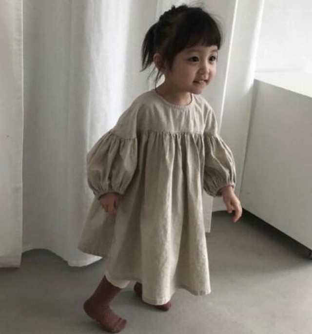 即納 ベビー キッズ ワンピース ふんわりワンピ 80 130cm 子供 女の子 かわいい ファッション ｖｏｉｒ ボワール