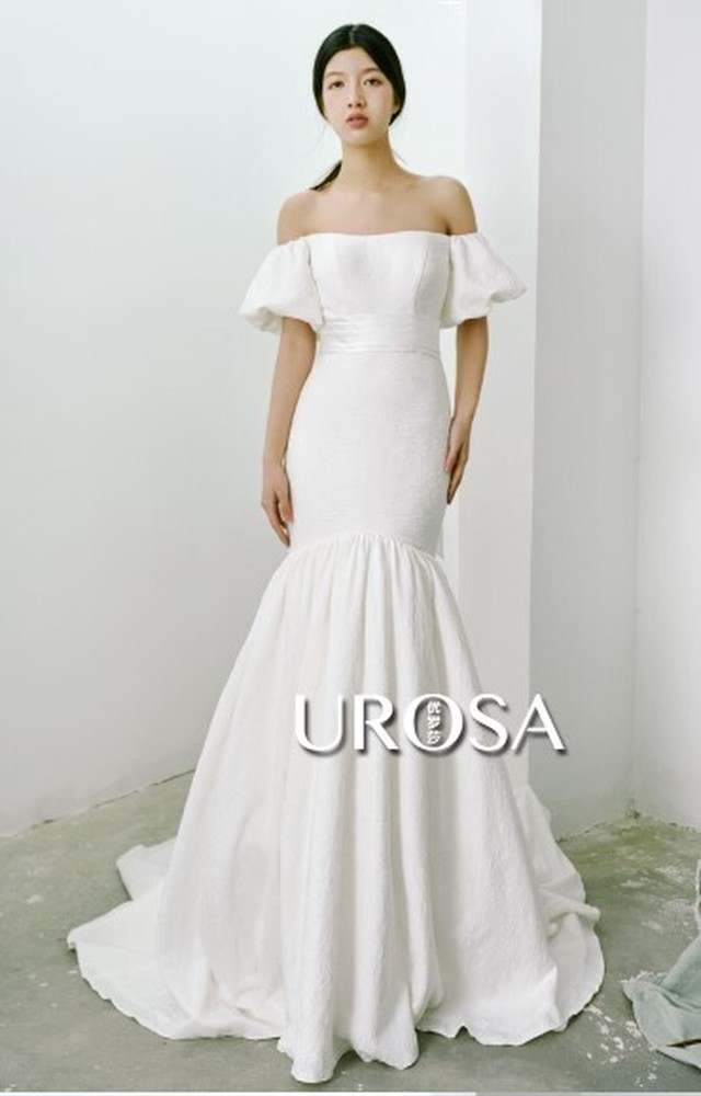 5 Off 高品質 ベアトップ 憧れの マーメイドライン オフホワイト ウエディングドレス ウェディングドレス Www Purepowder Com