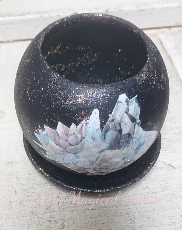 瞑想用アロマキャンドルホルダー N 小さな魔法の家 Little Magical House