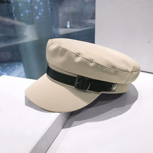 キャスケット 帽子 レディース おしゃれ 可愛い カジュアル マリンキャップ 飾りボタン 黒 キャップ 小顔効果 ぼうし Infini Arc En Ciel