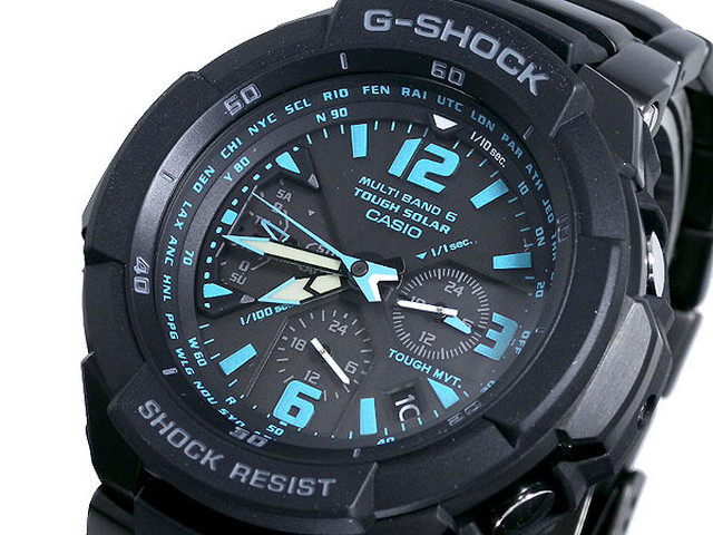 カシオ Casio Gショック G Shock スカイコックピット 電波ソーラー 腕時計 Gw3000bd 1a G Shop